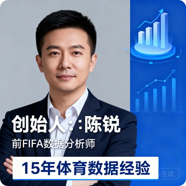 创始人陈锐，前FIFA数据分析师，拥有15年体育数据经验